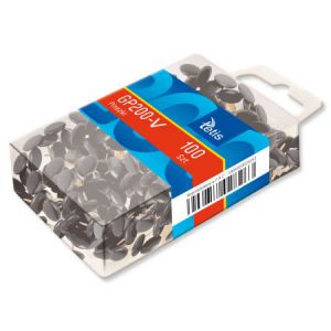 Pinezki Tetis GP200 Czarne, 100szt